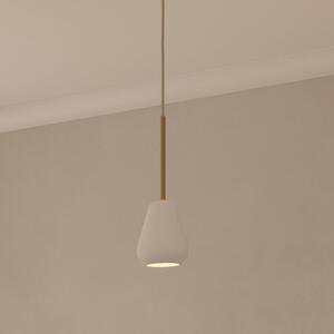 Nuura Aps Φωτιστικό κρεμαστό Anoli Spot, Ø 10 cm, λευκό/χρυσό, μέταλλο, ρυθμιζόμενος, Λευκό, Σαλόνι / τραπεζαρία, Μέταλλο, Σκανδιναβικό