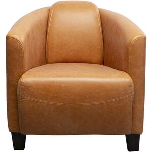 Armchair Cigar Lounge Smart Leather Light Brown - Καφέ