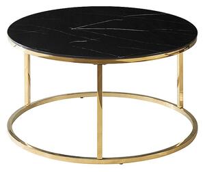 SABINE BENCH BLACK MARBLE EFFECT/GOLD FI 80 DIOMMI SABINECZMAZL