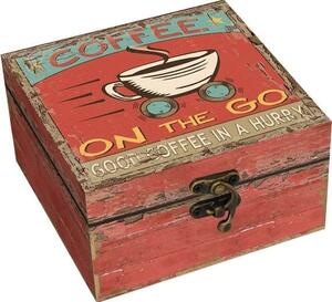 Διακοσμητικό Κουτί “Coffee on the Go” 13Χ13Χ7