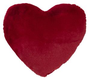 Amo la Casa Μαξιλαράκι Διακόσμησης Super Soft Fur 40x40 - Red Heart