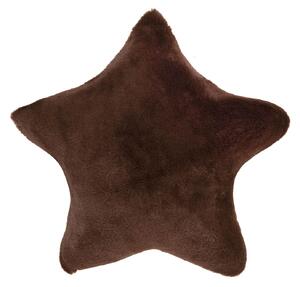 Amo la Casa Μαξιλαράκι Διακόσμησης Super Soft Fur 40x40 - Brown Star