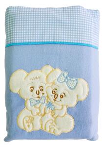 Isadore Lorraine Κουβέρτα Fleece με Κέντημα Bebe 110×160 - Blue Bears