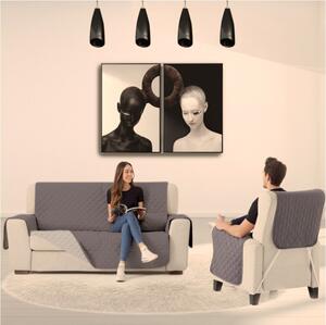 Καπιτονε Καλλυμμα Καναπε Τριθεσιος 160cm Nikol Carbone