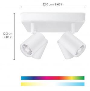 Έξυπνο Φωτιστικό Σποτ 4xGU10 LED 5W Ρυθμιζόμενο 3CCT RGBW Dimmable Imageo Wiz