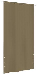 VidaXL Διαχωριστικό Βεράντας Taupe 140 x 240 εκ. Ύφασμα Oxford