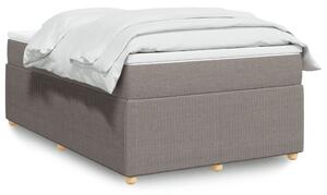 VidaXL Κρεβάτι Boxspring με Στρώμα Taupe 120x200 εκ. Υφασμάτινο