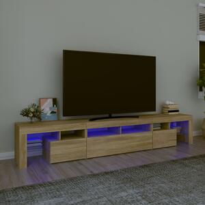 VidaXL Έπιπλο Τηλεόρασης με LED Sonoma Δρυς 230 x 36,5 x 40 εκ