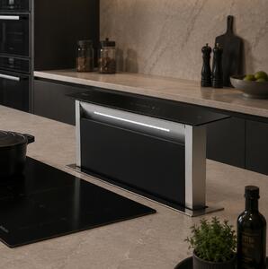 Συρόμενος Απορροφητήρας Πάγκου Haier HADD9SS6B με πλάτος 88cm και απορροφητική ισχύ 605m³/h