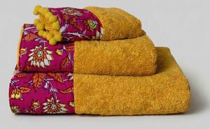 Πετσέτα Χεριών (30x50) White Fabric Devvi Yellow 600gsm