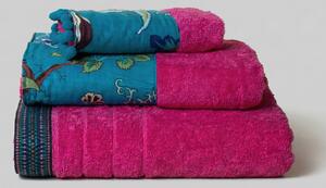 Πετσέτα Χεριών (30x50) White Fabric Arlette Pink 600gsm