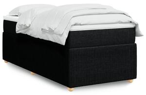 VidaXL Κρεβάτι Boxspring με Στρώμα Μαύρο 100 x 200 εκ. Υφασμάτινο