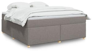 VidaXL Κρεβάτι Boxspring με Στρώμα Taupe 180x200 εκ. Υφασμάτινο