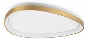 Πλαφονιέρα Φωτιστικό Οροφής On-Off LED 27W IP20 3000K Gemini Ideal Lux 328065 Ορείχαλκος