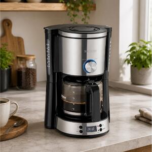 Καφετιέρα Φίλτρου Severin KA4826 με ισχύ 1000W και χωρητικότητα 1.25L- Inox/Black