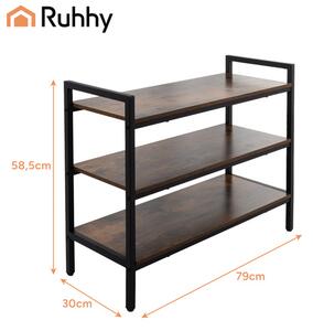 Παπουτσοθήκη Ruhhy 79cm με 3 Ράφια, Loft Οργανωτής για το Χολ