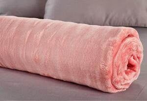 Κουβέρτα Fleece Μονή (160x220) Whitegg KB158 Ροζ