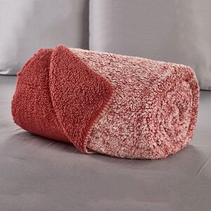 Κουβέρτα Fleece Μονή Με Γουνάκι (160x200) Whitegg KB156 Κόκκινο