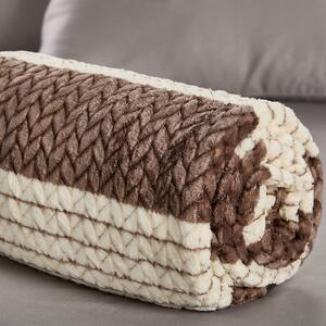 Κουβέρτα Fleece Υπέρδιπλη (220x240) Whitegg KB159 Καφέ