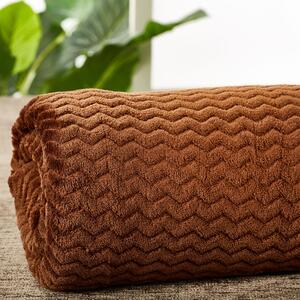 Κουβέρτα Fleece Υπέρδιπλη (220x240) Whitegg Pop Corn AW2026 καφέ