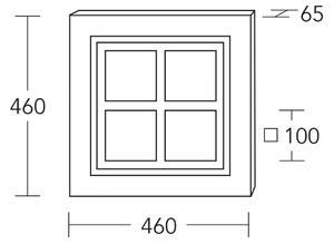 HerzBlut LED φωτιστικό οροφής Heart of Mio, ξύλο, dimmable