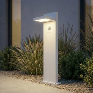 Lucande Φωτιστικό διαδρόμου LED Silvan, λευκό, 65 cm, με αισθητήρα, IP54, Λευκό, Αλουμίνιο, σύγχρονο