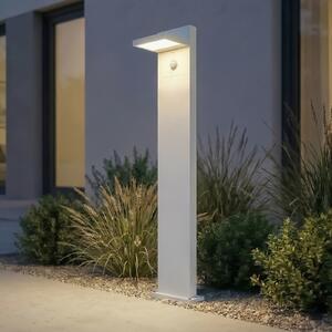Lucande Φωτιστικό διαδρόμου LED Silvan, λευκό, 100 cm, με αισθητήρα, IP54, Λευκό, Αλουμίνιο, σύγχρονο