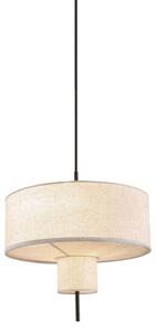 Φωτιστικό Οροφής Δίφωτο Aca Anafi MP240323 Black/Beige