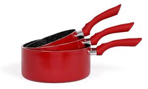 Σετ κατσαρόλες Livoo Sauce MEN125RC - 3 τεμάχια - Red