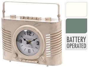 Eπιτραπέζιο ρολόι radio model C37568520 20x7,5x20cm σε 2 επιλογές χρώματος, off white, green