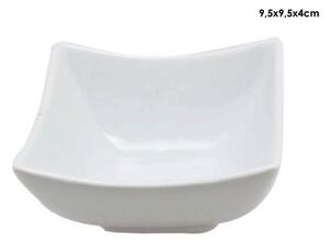 Μπωλ Σερβιρίσματος FOOD FOR FUN 24301244 Πορσελάνη, τετράγωνο, 9,5x9,5x4cm, άσπρο