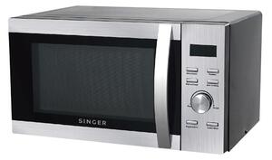 Φούρνος μικροκυμάτων Singer SMWO-23SI-WGDG με λειτουργία Grill, χωρητικότητα 23L και ισχύ μικροκυμάτων 800W
