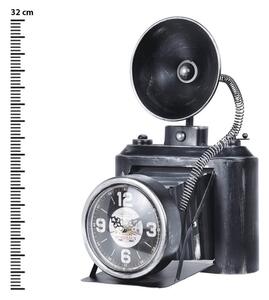 Επιτραπέζιο ρολόι photo camera design C37901140 Μεταλλικό, 20x19x32cm