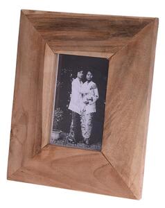 Koρνίζα Ξύλο Teak, με βάση και εσοχή - 22x27.5cm