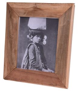 Κορνίζα Ξύλο Teak, με βάση και εσοχή - 32.5x37cm