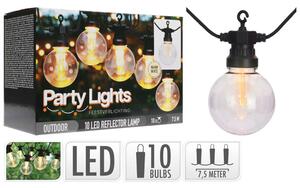 Διακοσμητικός Φωτισμός 10 LED , 7.5 Μέτρα - Θερμό Λευκό
