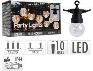 Διακοσμητικός Φωτισμός 10 LED , 7.5 Μέτρα - Θερμό Λευκό