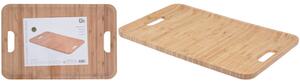 Δίσκος Σερβιρίσματος Excellent Houseware από Ξύλο Bamboo, με λαβές και διαστάσεις 43x28x1.8cm