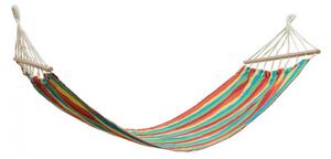 Αιώρα Heinner (YGH046) με ξύλο, 200x80cm, Μπλε/Κόκκινο