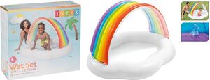 Φουσκωτή πισίνα Cloud Rainbow Intex παιδική, χωρητικότητας 82lt, 142x119x84cm