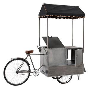 Μεταλλική κονσόλα & Wine Βar "Sales Bike" (84220) με τέντα και διαστάσεις 215x60x205cm