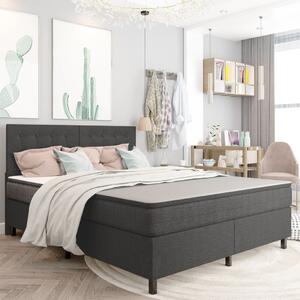 VidaXL Κρεβάτι Boxspring Σκούρο Γκρι 180 x 200 εκ. Υφασμάτινο