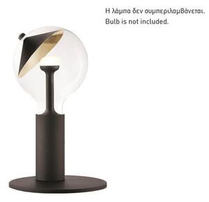 Επιτραπέζιο φωτιστικό "Move me" Eurolamp (147-81896) με λαμπτήρα Ε27 και διαστάσεις 16x6cm - Μαύρο