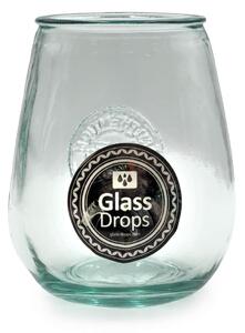 Ποτήρι Glass Drops Αuthentic (2168) Από ανακυκλωμένο γυαλί, Χωρητικότητας 650ml, Διαστάσεων Ø 11 x Υ 13 cm
