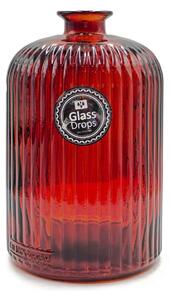 Διακοσμητικό Βάζο Glass Drops Daroca Stripe (4862DB738) Από ανακυκλωμένο γυαλί, Χωρητικότητας 2.8L, Διαστάσεων Ø 15 x Υ 23cm, Terracota