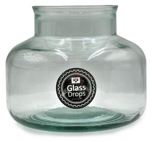 Kηροπήγιο Βάζο Glass Drops Diamante Party Light Aloha (4823) Aπό 100% ανακυκλωμένο γυαλί, Xωρητικότητας 2500mL, Διαστάσεων Ø 19 x Υ 16 cm