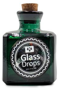 Διακοσμητικό Μπουκάλι με πώμα Glass Drops Cuadrada (5322DB734) Aπό 100% ανακυκλωμένο γυαλί, Xωρητικότητας 200ml, Διαστάσεων Ø 7 x Υ 10 cm, Αlbahaca