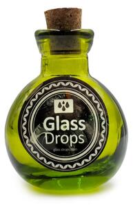 Διακοσμητικό Μπουκάλι με πώμα Glass Drops Βοlas (5321DB750) Aπό 100% ανακυκλωμένο γυαλί, Xωρητικότητας 125ml, Διαστάσεων Ø 7 x Υ 10 cm, Green