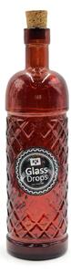 Διακοσμητικό Μπουκάλι με πώμα Glass Drops Anis (5047DB738) Aπό 100% ανακυκλωμένο γυαλί, Xωρητικότητας 500ml, Διαστάσεων Ø 7 x Υ 24 cm, Terracotta