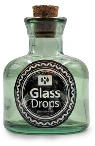 Διακοσμητικό Μπουκάλι με πώμα Glass Drops Ramos (5323DB600) Aπό 100% ανακυκλωμένο γυαλί, Xωρητικότητας 125ml, Διαστάσεων Ø 7 x Υ 10 cm, Νatural Green